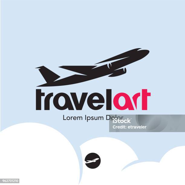 Plane Logo Travel Stock Illustration - Download Image Now - Airplane, Logo, Icon Symbol