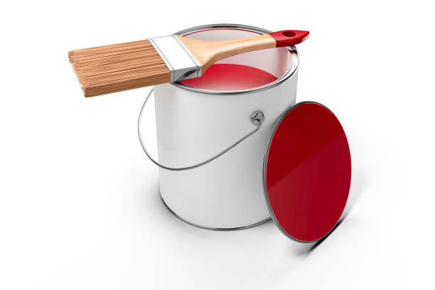 istock 3d paint bucket, decoration concept 962702472