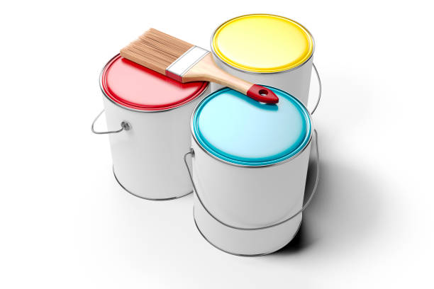 istock 3d paint bucket, decoration concept 962702550