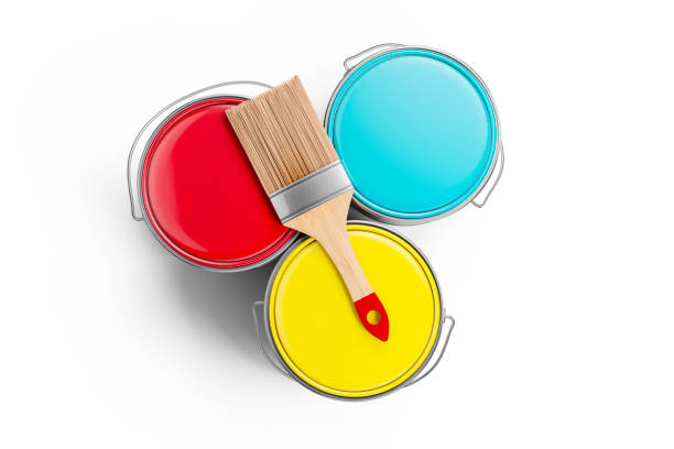 istock 3d paint bucket, decoration concept 962702562