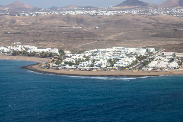 istock Airplane view on Puerto del Carmen Lanzarote 962704842