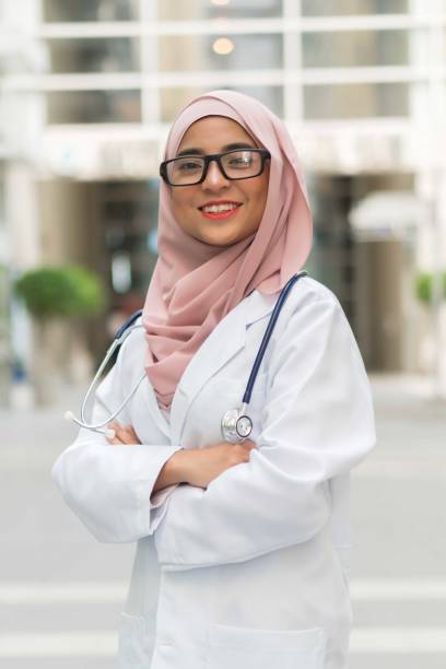 istock Beautiful Malay lady Doctor wearing glasses and stethoscope 962705932
