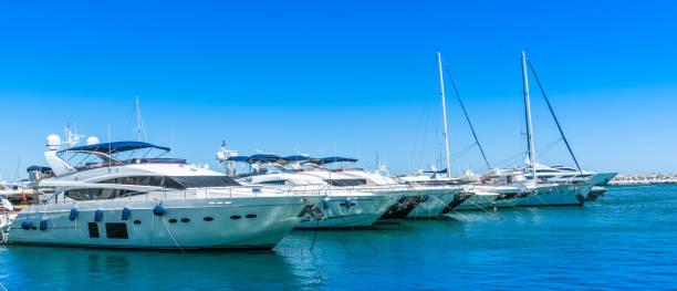 istock big luxury yachts in the harbour 962709336