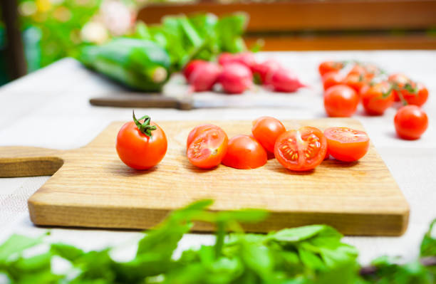 Fresh cut tomatoes