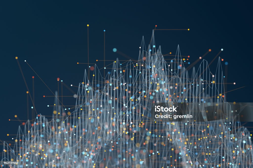추상 입자 그래프 배경 - 로열티 프리 데이터 스톡 사진