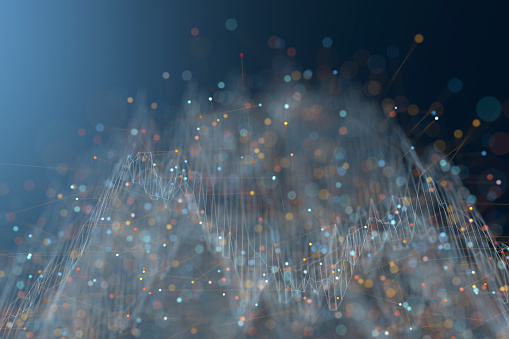 Particle Graph Background Animation Examples Abstract Particle Graph Background Stock Photo - Download Image Now ...