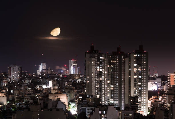 istock Moon and the city 962722276