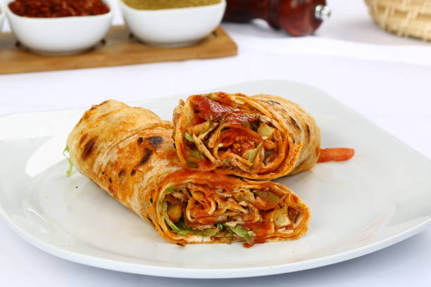 istock Chicken Fajita Wrap Sandwich - Burrito 962722320