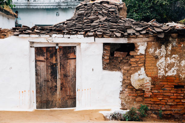 Old Traditional House Exterior In India Stock Photo - Download