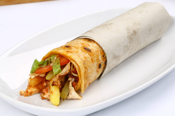 istock Chicken Fajita Wrap Sandwich - Burrito 962723174