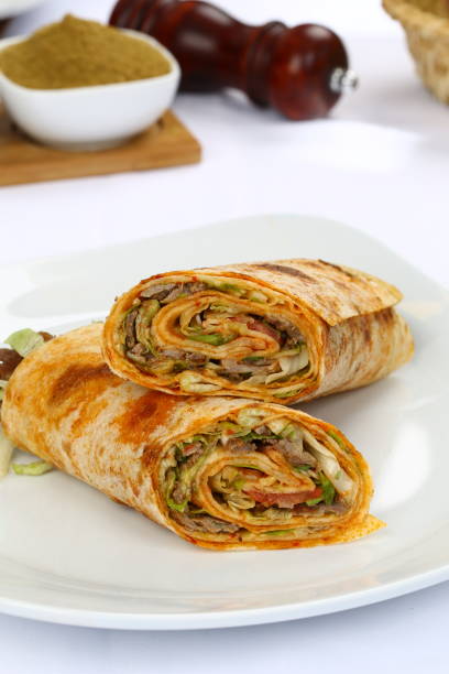 istock Chicken Fajita Wrap Sandwich - Burrito 962725226