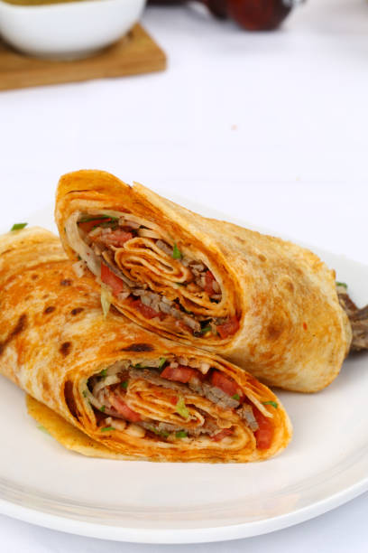 istock Chicken Fajita Wrap Sandwich - Burrito 962725348
