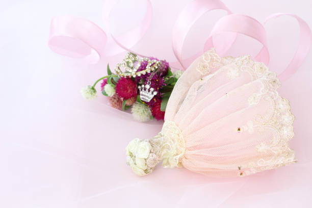 istock bouquet of Globe amaranth and wedding dress 962726096