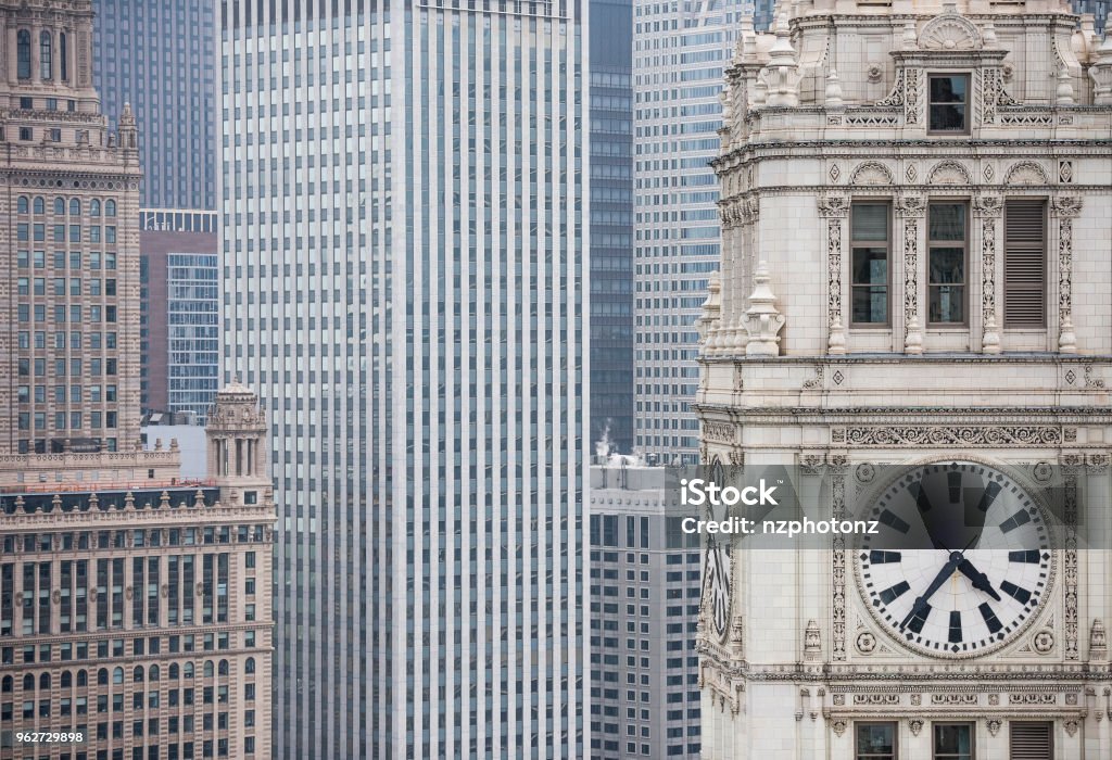 Architecture detail - Chicago /  Architecture concept (Click for more) Chicago - Illinois Stock Photo