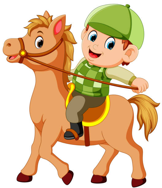 3,334 Boy On Horse Illustrations & Clip Art - iStock | Prince on horse,  Peter sickles, Man on horse