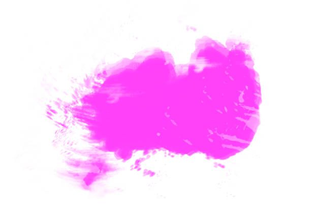 istock Purple water color patches graphic brush strokes design effect element for background 962747628
