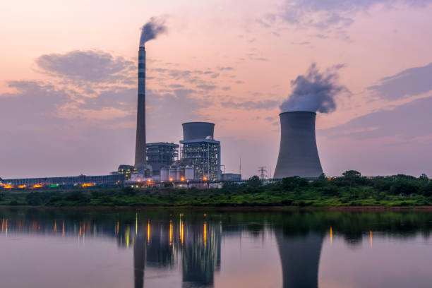 istock At dusk, the thermal power plants 962752244