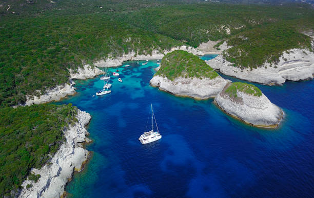 istock Cliffs near Bonifacio, Corsica, France. 962770028
