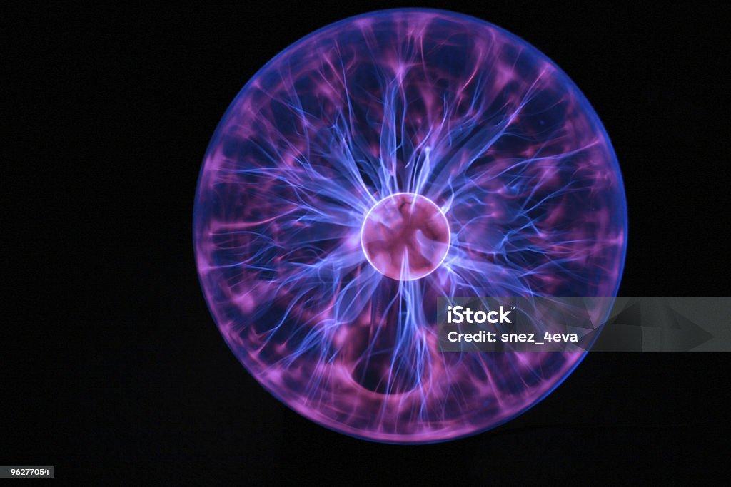 Azul pelota de Plasma - Foto de stock de Esfera libre de derechos