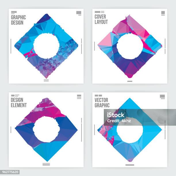 Square Frame Layout Abstract Square Frame Graphic Design Layout Template Stock Illustration ...
