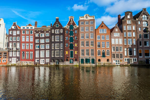 istock The dancing houses at the Damrak 962775646