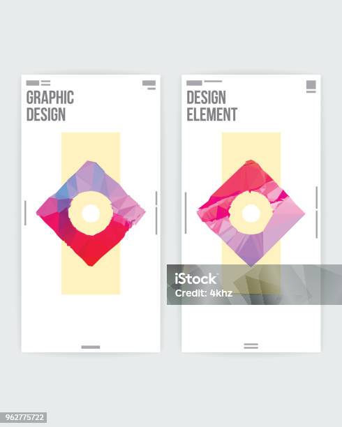Square Frame Layout Abstract Square Frame Graphic Design Layout Template Stock Illustration ...