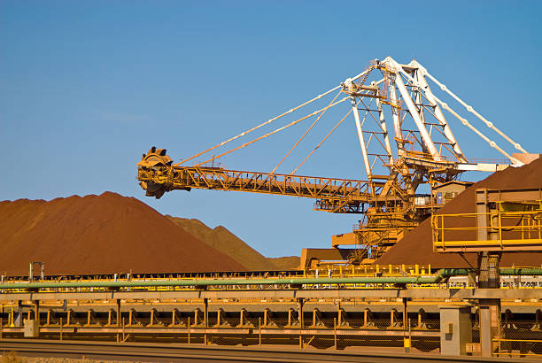 Mining Iron Ore  Reclaimer stock pictures, royalty-free photos & images