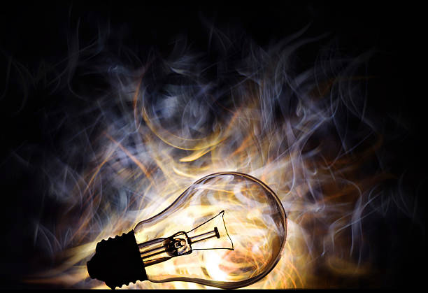 istock Close up of light bulb illuminating snake screen background 96278032