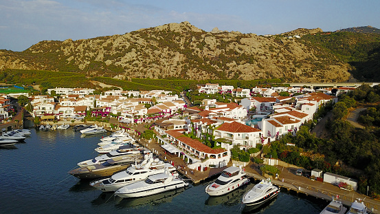 Photograph of Poltu Quatu, or 'hidden port' in the coast of Sardinia.