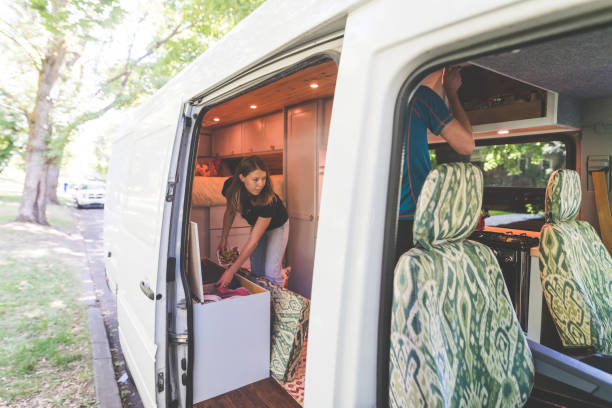istock Millennial couple living in a van 962782004