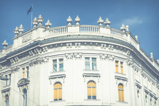 Traditional architecture in old town in Vienna, Austria.