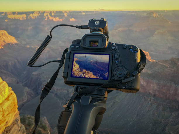 istock A DSLR camera in use at Grand Canyon Mather Point 962793700