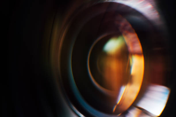istock Security camera lens zooming in, close up 962805666