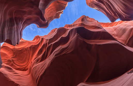 Images of nature from antelope canyon and green fields of california