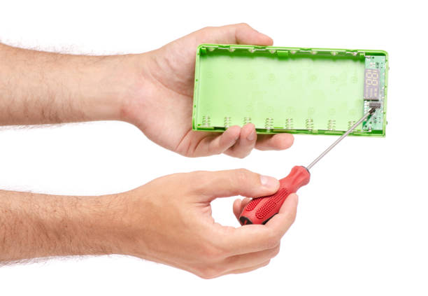 istock Power bank screwdriverin a hand repair 962812710