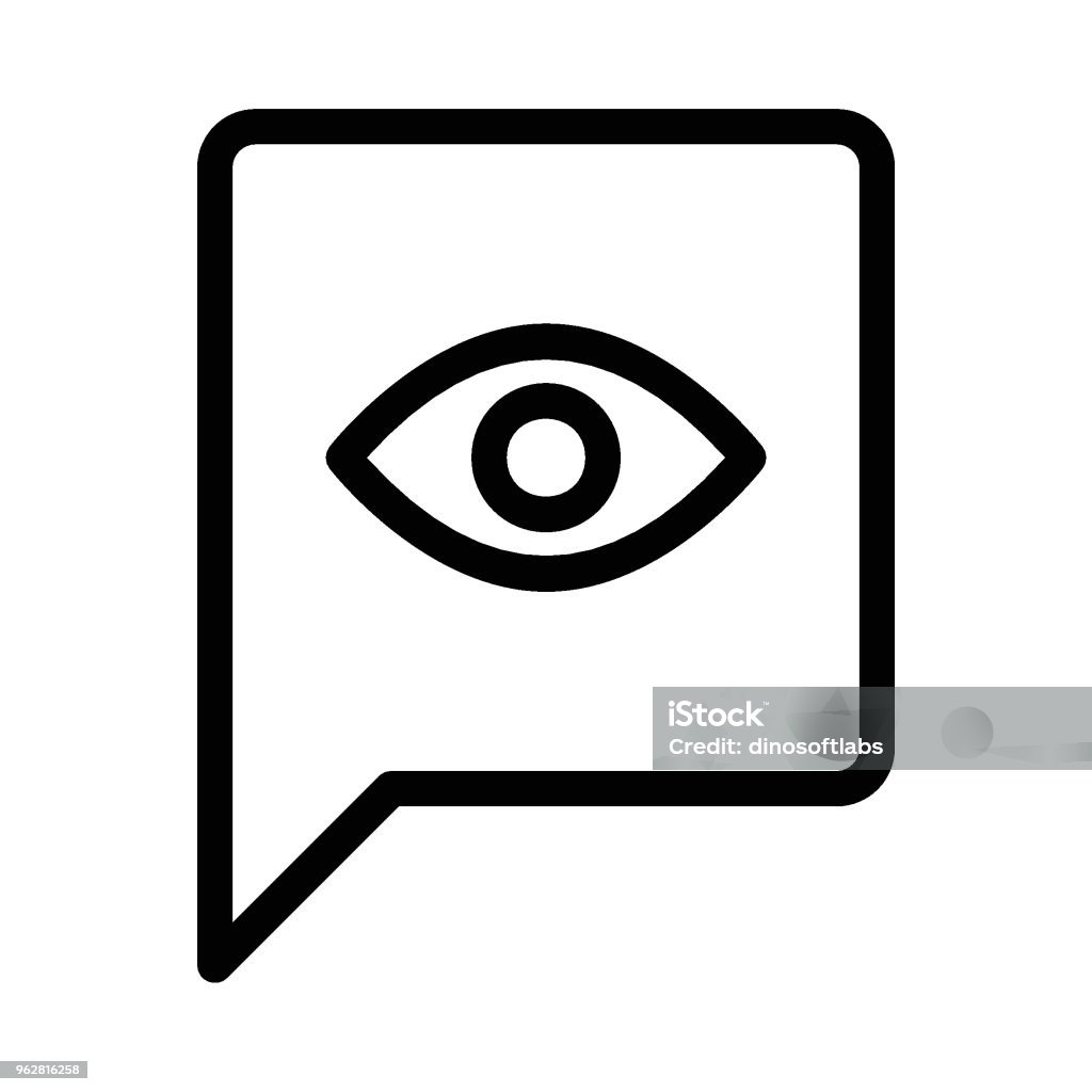 Eye Icon Message Message Stock Illustration - Download Image Now - Abstract, Backgrounds ...