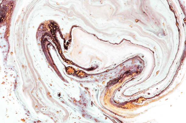 marbling art. style incorporates the swirls of marble or the ripples of agate. natural luxury. ancient oriental drawing technique. - marbled effect paper book book cover imagens e fotografias de stock