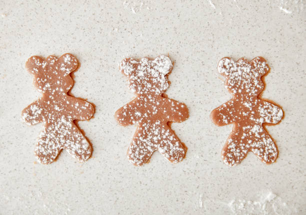 bake Christmas gingerbread cookies, cooking in the kitchen.