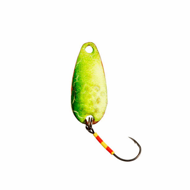 istock Old fishing lure isolated on white 962826308