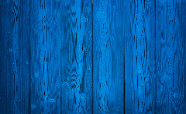 istock Background: old shabby boards of blue color. 962845490