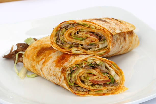 istock Chicken Fajita Wrap Sandwich - Burrito 962849614