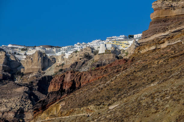 view from the island of Santorini