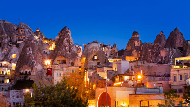 istock Night Goreme city, Turkey 962854752