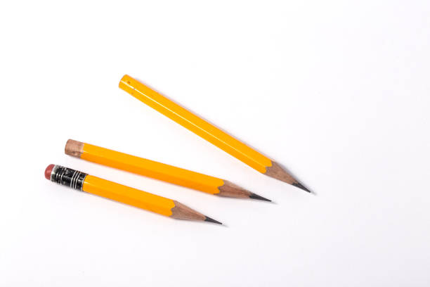 istock Very short yellow pencil with eraser at the end 962855200
