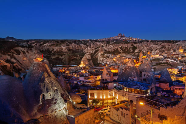 istock Night Goreme city, Turkey 962855518