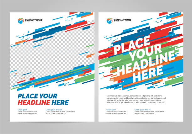 Brochure Layout templat design Flyer design sports invitation template. Can be adapt to Brochure, Annual Report, Magazine, Poster. exercise background stock illustrations