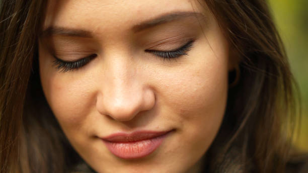 istock Beauty Portrait Eyes Down 962861248