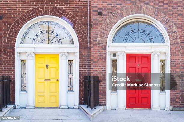 Dublin Ireland Stock Photo - Download Image Now - Door, Dublin - Republic of Ireland, House