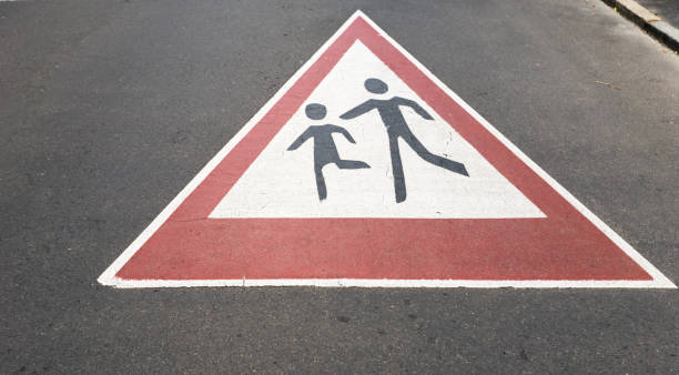istock High Angle View Of Road Sign On Street 962869746