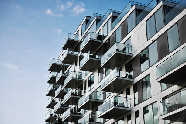 istock Apartment block, modern architecture in Denmark 962881906